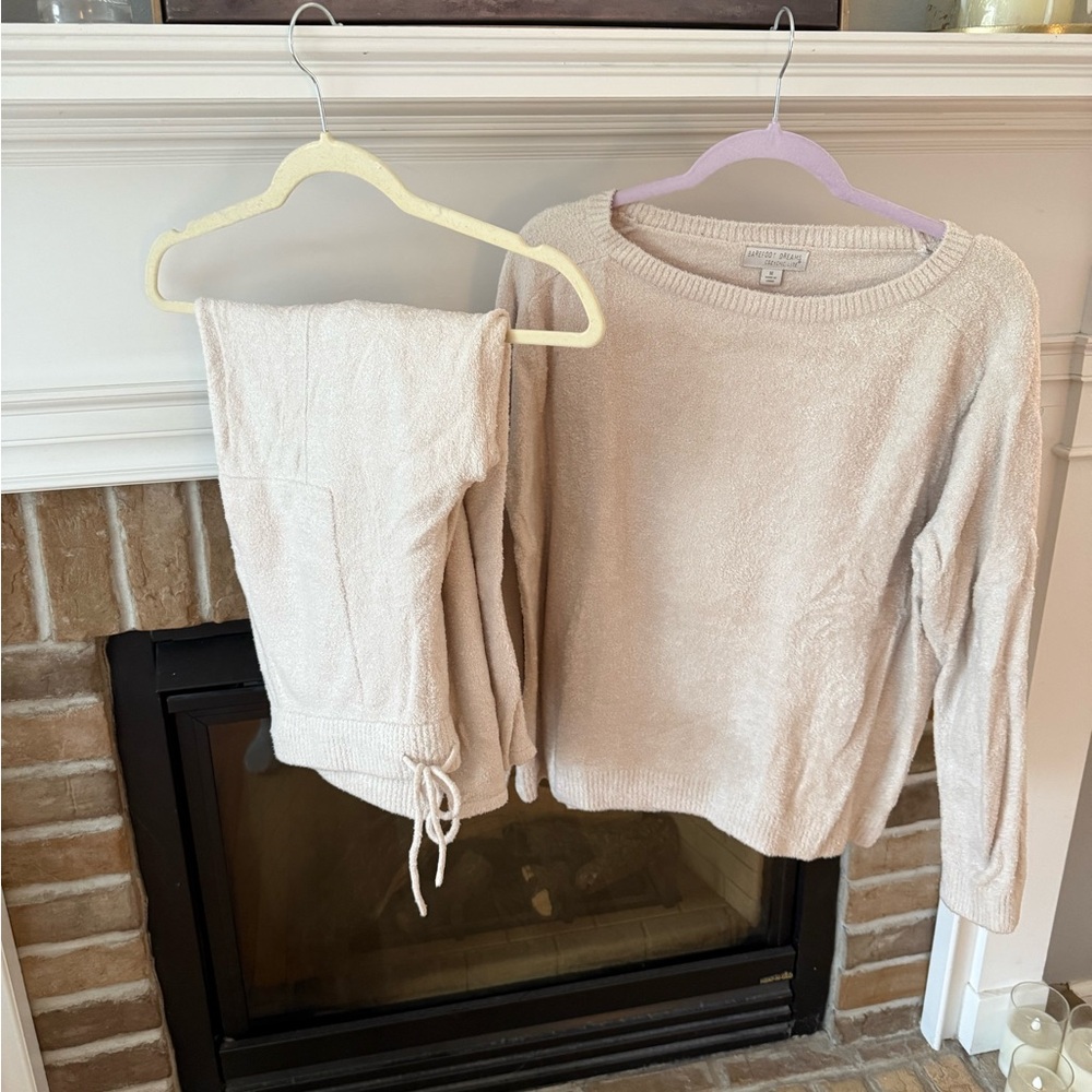 Barefoot Dreams Cream Crew Neck Sweater